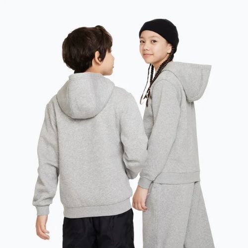 Детски суитшърт Nike Sportswear Club Fleece dark grey heather/white