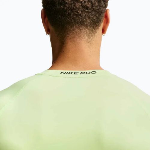 Мъжка блуза с дълъг ръкав за тренировка Nike Pro Dri-Fit Tight Fitness light liquid lime/black