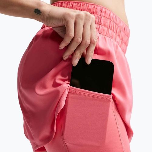 Дамски шорти за бягане Nike One Dri-FIT 2IN1 sea coral/white