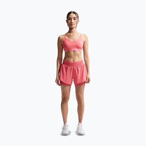 Дамски шорти за бягане Nike One Dri-FIT 2IN1 sea coral/white
