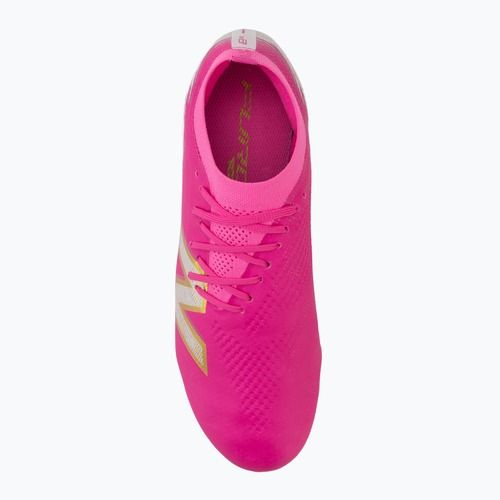 Футболни обувки New Balance Furon Pro V8 FG pink heat/sea salt/gold metallic