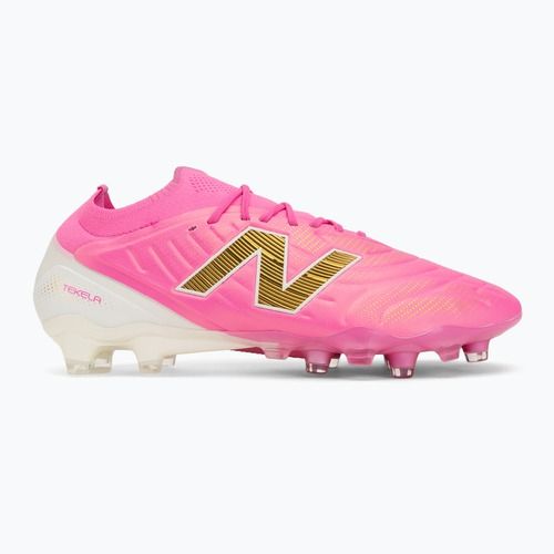 Футболни обувки New Balance Tekela Elite Low V5 FG pink heat/metallic gold/pink satin