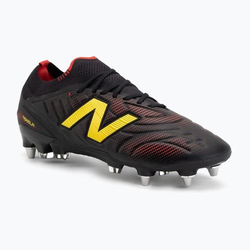Футболни обувки New Balance Tekela Elite Low V5 SG black 100/punch yellow/fire cracker