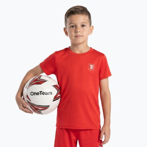 Детски футболен комплект OneTeam Precision Set тениска и шорти червен