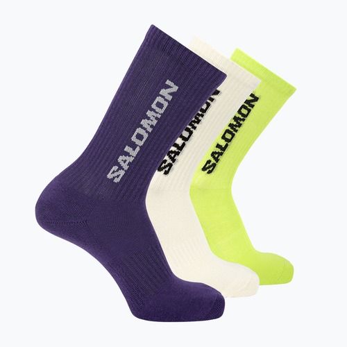 Чорапи Salomon Everyday Crew 3 pairs vanilla ice/acid lime/deep blue