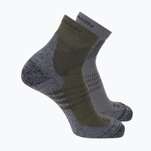 Чорапи Salomon X Ultra Access Quarter 2 pairs excalibur/olive night