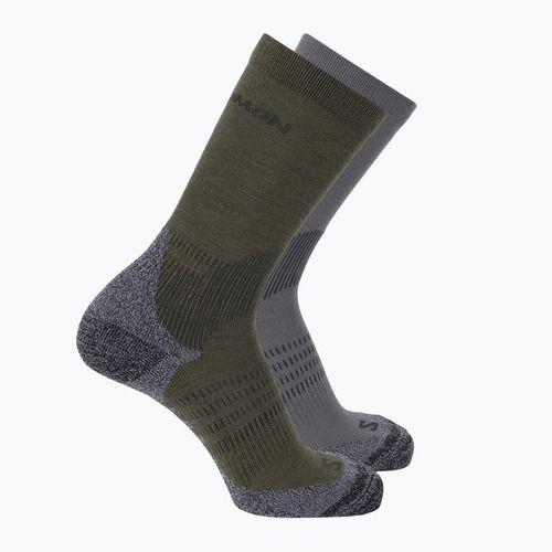 Чорапи Salomon X Ultra Access Crew 2 pairs excalibur/olive night