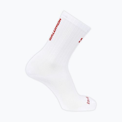 Чорапи Salomon S/Lab Phantasm Crew 3 white/fiery red