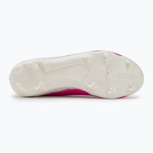 Детски футболни обувки New Balance Furon Team V8 FG pink heat/sea salt/gold metallic