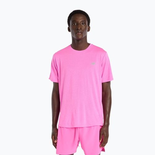 Мъжка тениска New Balance Athletics Run pink heat heather