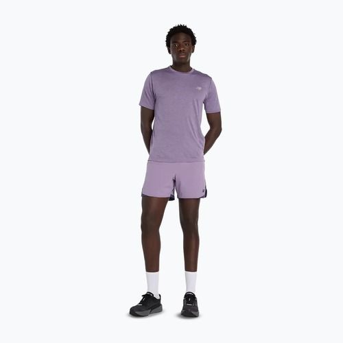 Мъжка тениска New Balance Athletics Run candied violet heather