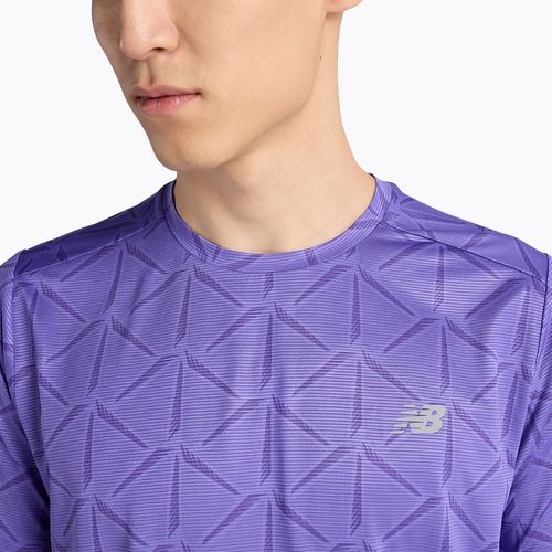 Мъжка тениска New Balance Essentials Printed T electric purple