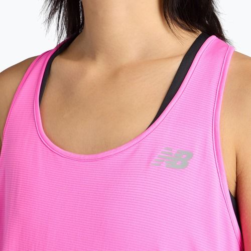 Дамска тениска за бягане New Balance Sport Essentials Tank pink heat