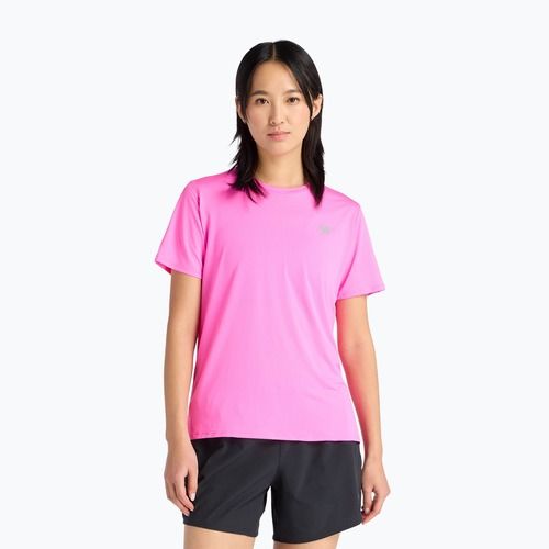 Дамска тениска за бягане New Balance Essentials pink heat