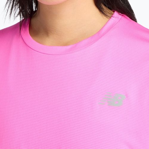 Дамска тениска за бягане New Balance Essentials pink heat