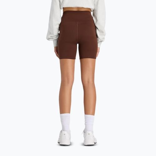 Дамски шорти New Balance Harmony High Rise pumpernickel