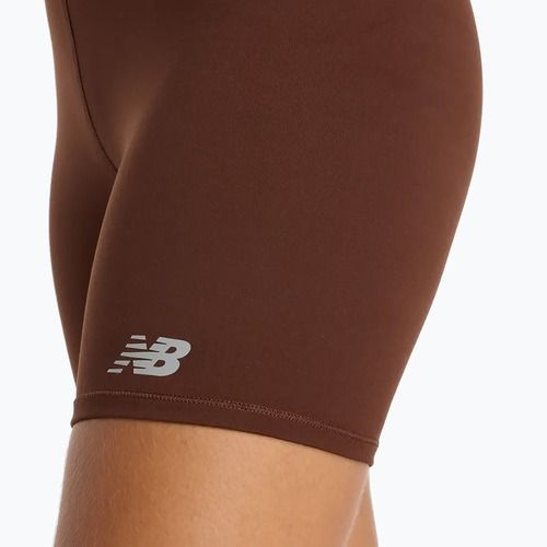 Дамски шорти New Balance Harmony High Rise pumpernickel