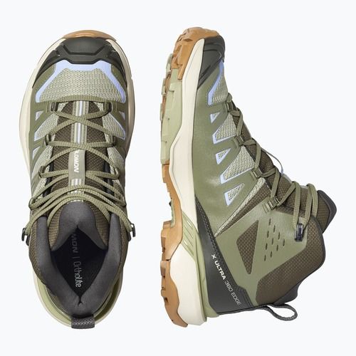 Дамски обувки за трекинг Salomon X Ultra 360 Edge Mid GTX tea/deep lichen green