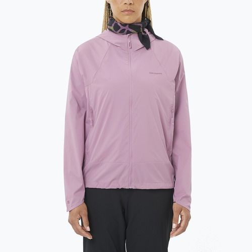 Дамско яке против вятър Salomon Outwind Full Zip valerian