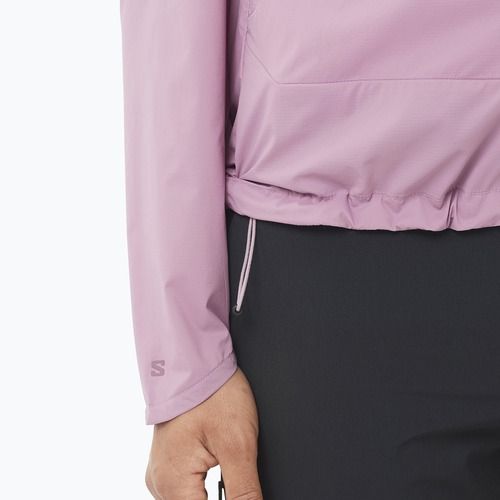 Дамско яке против вятър Salomon Outwind Full Zip valerian