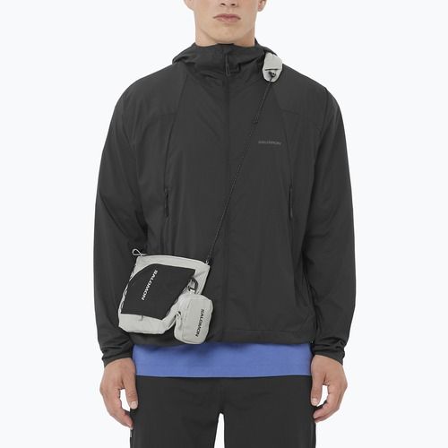 Мъжко ветроустойчиво яке Salomon Outwind Full Zip дълбоко черно