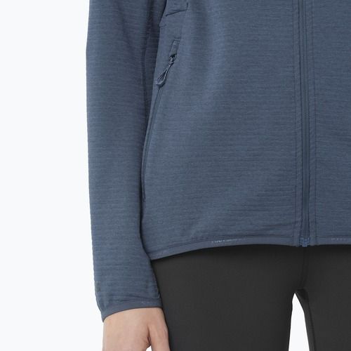 Дамски поларен суитшърт Salomon Lightwarm Full Zip blue nights