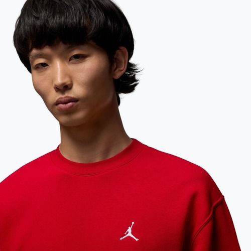 Мъжки суитшърт  Jordan Brooklyn Fleece Crew gym red/white