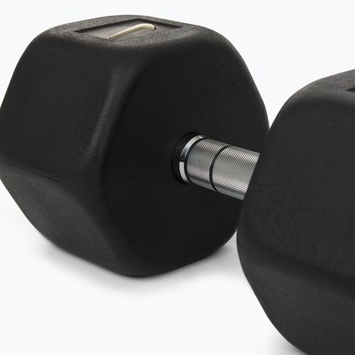 Гумиран дъмбел Nike Strength Hex Dumbbell 32,5 kg black/white