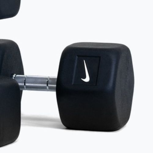 Гумиран дъмбел Nike Strength Hex Dumbbell 35 kg black/white