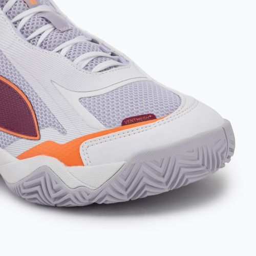 Дамски обувки за хандбал PUMA Solarstrike 4 puma white/heat fire/lilac crush berry