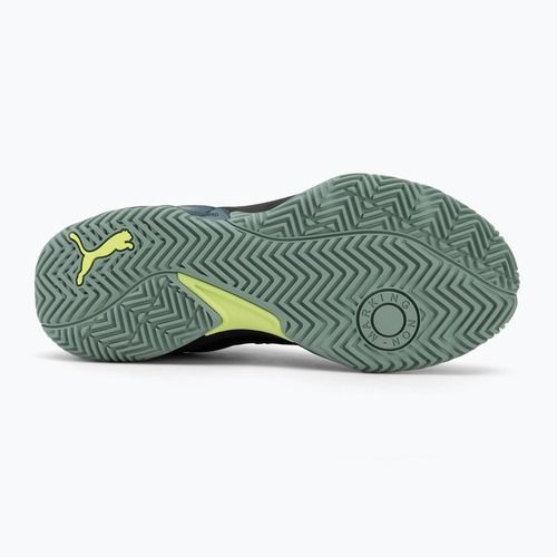 Мъжки обувки за хандбал PUMA Solarstrike 4 puma black/green terrain/fizzy light