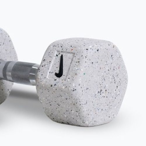 Дъмбели Nike Strength Grind Hex Dumbbell 2 x 10 kg wolf grey