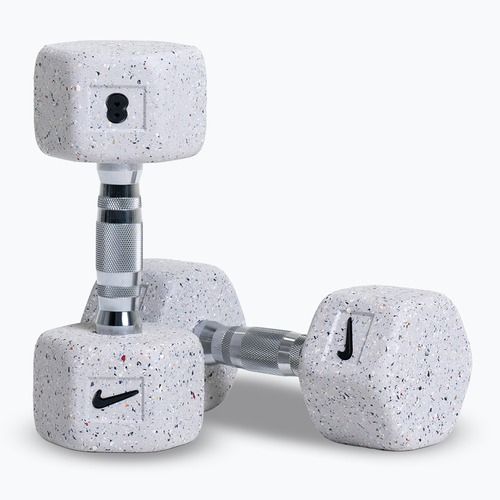Дъмбели Nike Strength Grind Hex Dumbbell 2 x 8 kg wolf grey