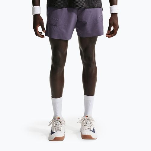 Мъжки тенис шорти Nike Court Advantage Dri-Fit 6" dark raisin/white