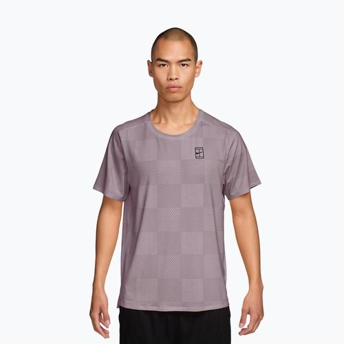 Мъжка тениска/фланелка за тенис Nike Court Dri-Fit Advantage Print light violet ore/black