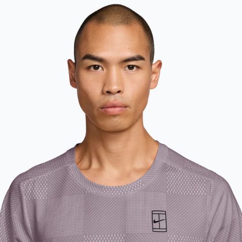 Мъжка тениска/фланелка за тенис Nike Court Dri-Fit Advantage Print light violet ore/black
