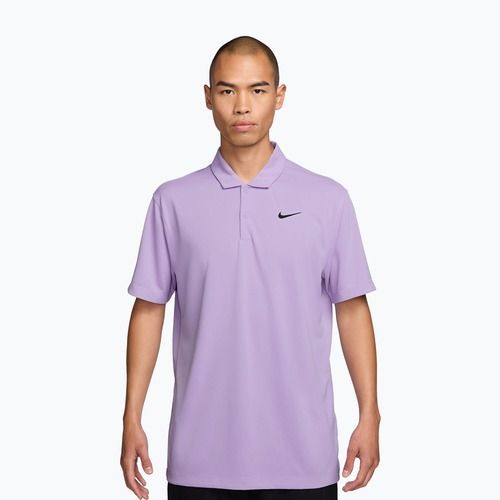 Мъжка тениска/фланелка за тенис Nike Court Dri-Fit Polo Solid violet mist/black