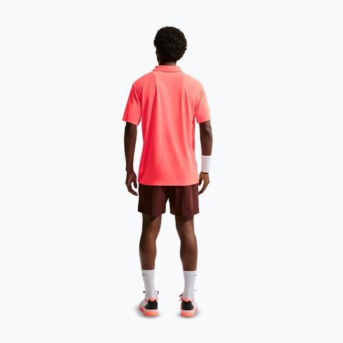 Мъжка тениска/фланелка за тенис Nike Court Dri-Fit Polo Solid hot lava/black