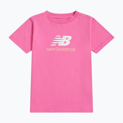 Детска тениска New Balance Jersey Stacked Logo Tee pink satin