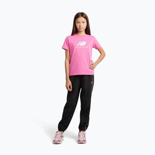 Детска тениска New Balance Jersey Stacked Logo Tee pink satin