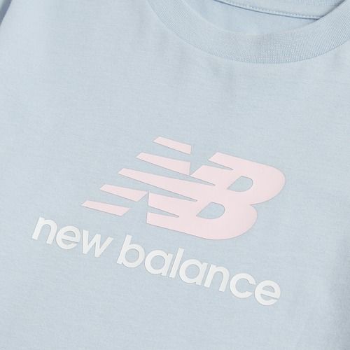 Детска тениска New Balance Jersey Stacked Logo Tee oxford blue