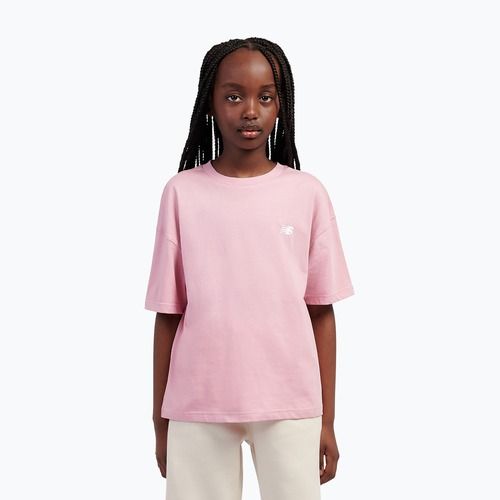 Детска тениска New Balance Jersey Small Logo Tee pink taffy