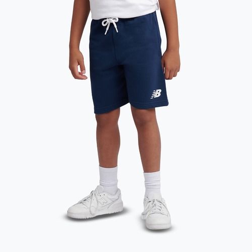 Детски комплект New Balance Stacked Logo Tee & FT Short nb bright white