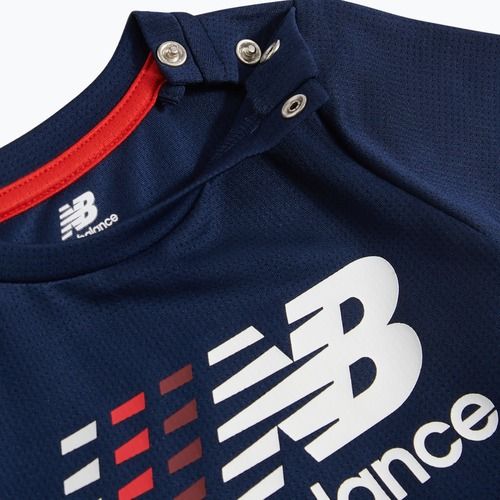 Детски комплект New Balance Contrast Athletic Tee & Nylon Short nb navy