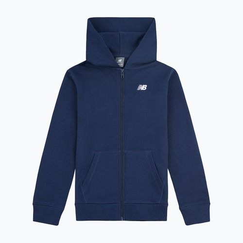 Детски суитшърт New Balance French Terry Small Logo Full Zip Hoodie nb navy