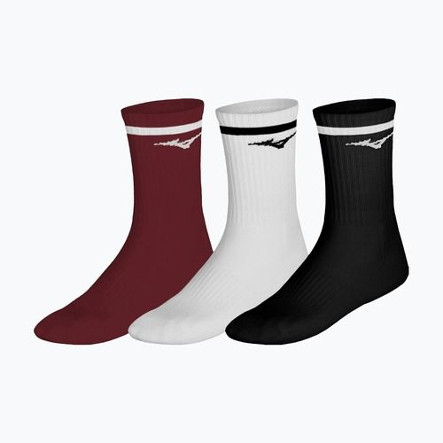 Чорапи Mizuno Training With Line 3 pairs sun dried tomato/white/black