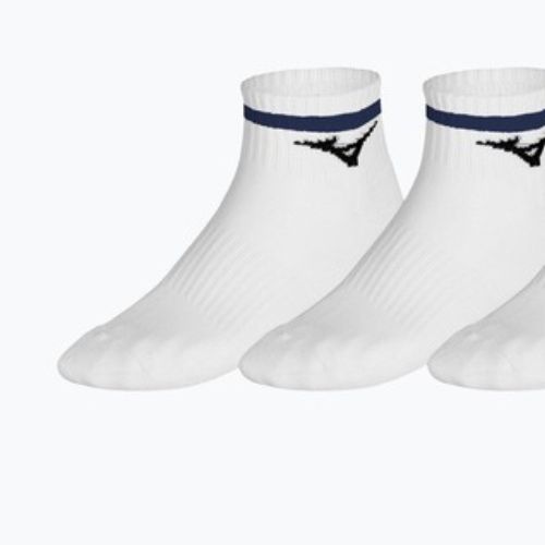 Чорапи Mizuno Training Mid With Line 3 pairs white/ultramarine