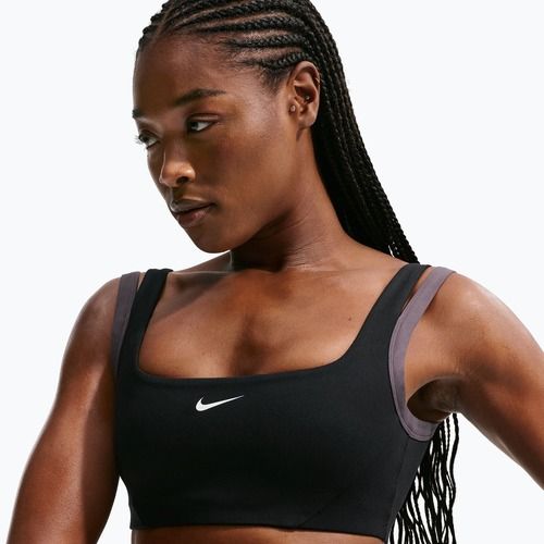 Спортен сутиен Nike One Light Support black/thunder grey/white