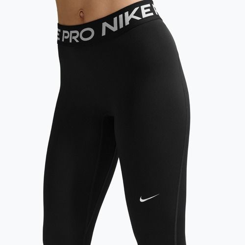 Дамски клин Nike Pro Mid-Rise Full black/white