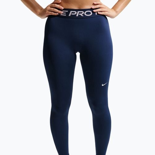 Дамски клин Nike Pro Mid-Rise Full midnight navy/white